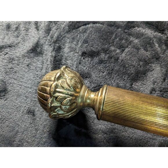 Vintage brass torch light sconces. 18x8 - Picture 2 of 16